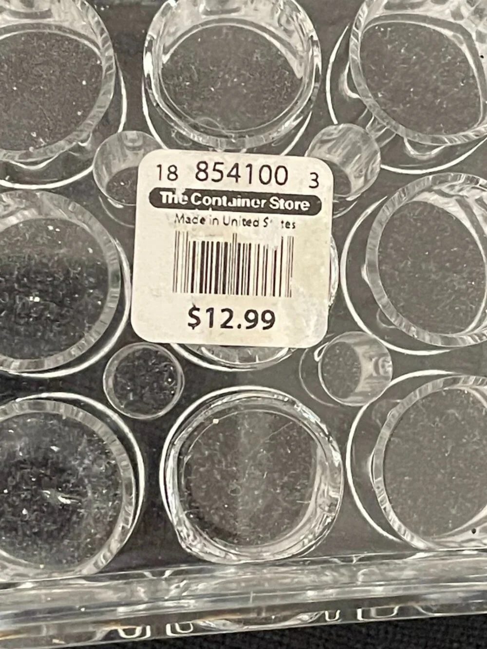 The Container Store Clear Acrylic Makeup Organizer